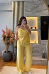 İnce Askılı Sarı Tensel Takım