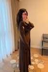 Kahve Kaşmir Üçlü Takım
