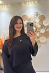 Kayık Yaka Lacivert Modal Takım