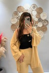 Krem Kimono İkili Takım