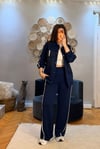 Lacivert Paraşüt Cepli Modal Takım