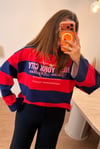 NYC  Baskılı Çizgili Sweatshirt