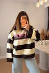 NYC Baskılı Sarı Sweatshirt