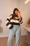 NYC Baskılı Sarı Sweatshirt