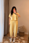Sarı Modal Eşofman Takımı
