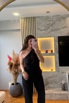 Tek Omuz Siyah Takım