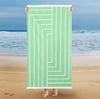 Kıbrıs Schafer Schafer Home Stripe Plaj Havlu 75x150 Cm-Yeşil