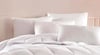 Kıbrıs Schafer Schafer Microfiber Çift Kişilik Yorgan-Yastık Seti – 3 Parça Beyaz 01
