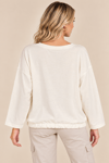 15434 Ayıcık Desen Bisiklet Yaka Eteği Bağcıklı Sweatshirt