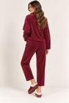 32259 Vyaka Zımba Detaylı Fitilli Sweat Pantolon Kadife Takım
