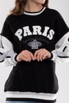 3691 Bisiklet Yaka Paris İçi Şardonlu Pamuklu Kadın Sweat