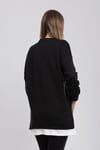 5152 Bisiklet Yaka Eteği Renkli Reglan Kol Sweat