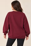 5591 Bisiklet Yaka Zebra Desen Şardonlu Sweatshirt