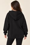 5626 Vyaka Cepli Kapüşonlu İçi Şardonlu Eteği Asimetrik Sweatshirt