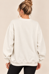 5729 Kesme Boncuk Taş Nakışlı Bisiklet Yaka Sweatshirt