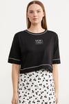 60000 Sim Detaylı Oversizı Crop Tshirt