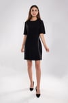 61693 Kısa Kol Krep Mini Elbise