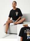 7515 Ayıcık Baskılı Bisiklet Yaka Kısa Kol Tshirt