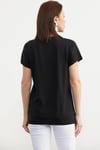 75971 Arkası Uzun Baskılı Tshirt