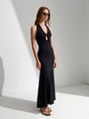 91700 Halter Yaka Göğüs Dekolte Midi Elbise