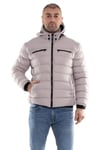 99433-304 SlimFit Kapşonlu Tay Tüyü Erkek Şişme Mont