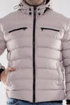 99433-304 SlimFit Kapşonlu Tay Tüyü Erkek Şişme Mont