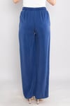 ŞMA8033 Beli lastikli Tencel Bol Paça Pantolon