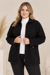 T4115 Fermuarlı Cepli Triko Çelik Örme Ceket