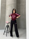 ADS Oysho Kumaş İkili Takım 9017 - Bordo