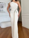 ANGEL Maxi Elbise 3001 - Beyaz