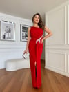 ANGEL Maxi Elbise 3001 - Kırmızı