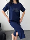 CK Oysho Kumaş Elbise 9024 - Lacivert