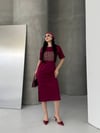 GUESS Oysho Kumaş Elbise 9025 - Bordo