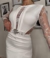 LİSA Midi Elbise 2008 - Beyaz