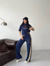 LV Oysho Kumaş İkili Takım 8302 - Lacivert