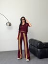MM Oysho Kumaş Üçlü Takım 9008 - Bordo