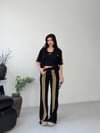 MM Oysho Kumaş Üçlü Takım 9008 - Siyah