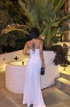 NOVA Maxi Elbise 3010 - Beyaz