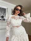 POLE Mini Elbise 1001 - Beyaz