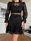 POLE Mini Elbise 1001 - Siyah