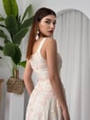 Tufe Çiçek Detaylı Elbise - Sarı