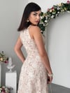 Vina Midi Elbise - Pembe