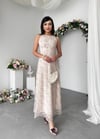Vina Midi Elbise - Pembe