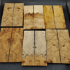 DRY Amboyna Burl Knife Scales - Twin Pair