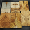 DRY Amboyna Burl Knife Scales - Twin Pair