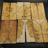 DRY Amboyna Burl Knife Scales - Twin Pair