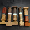 Knife Handle LOT, 5 Pieces, Pre-shaped Wood - HLOT03