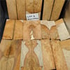 Knife Scales LOT, 10 Pairs, Amboyna Burl - SLOT01