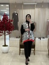 GHİSA DESENLİ TAKIM SİYAH