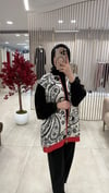 GHİSA DESENLİ TAKIM SİYAH